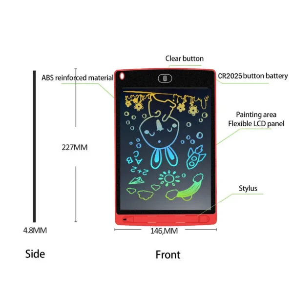 Pizarra  Electrónica LCD 8.5" para Dibujo y Escritura Infantil - Image 10