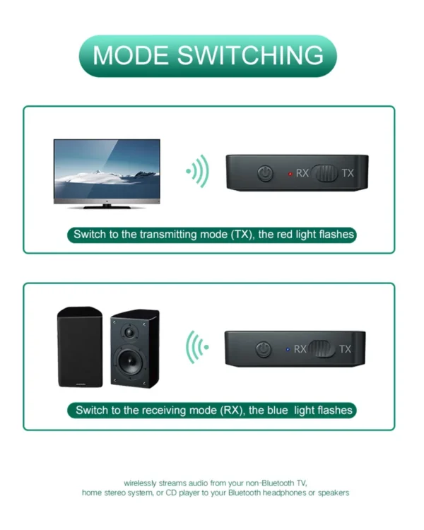 Transmisor Receptor Bluetooth KN319 2 en 1 Inalámbrico - Image 13