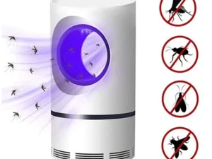 Lámpara Antimosquitos USB en funcionamiento en una habitación.